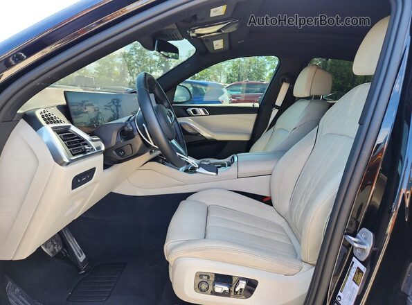 5UX33EX00S9Y25007 2025 BMW X6 Black Vista interior delantera