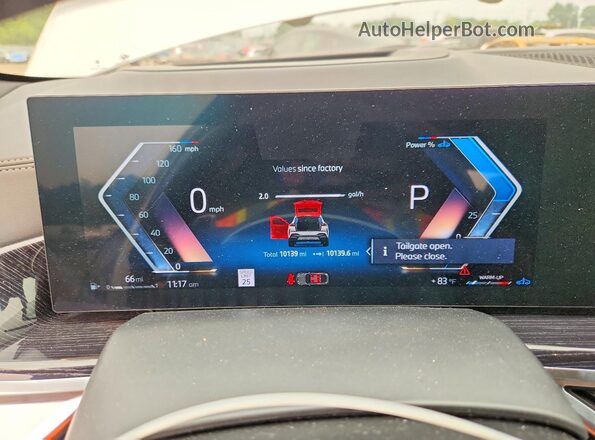 5UX33EX00T9152396 2026 BMW X6 Белый Вид щитка приборов