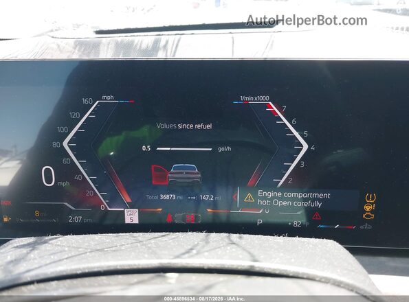 5UX33EX03R9S44739 2024 BMW X6 Gray Widok tylnych siedzeń