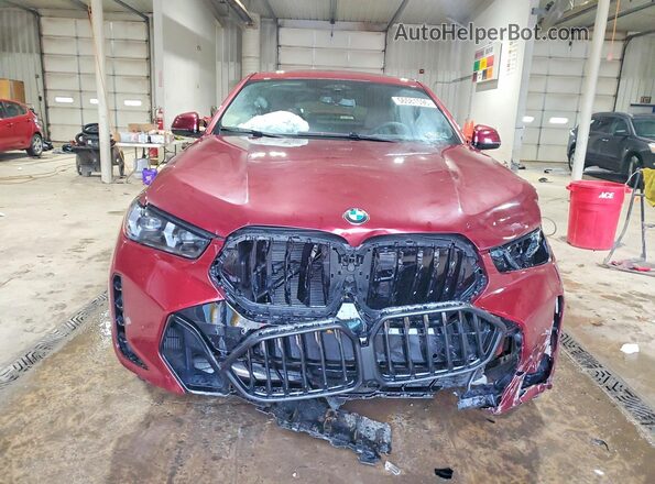 5UX33EX04T9322792 2026 BMW X6 Burgundy Vista frontal