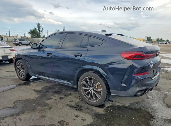 5UX33EX08R9V08764 2024 BMW X6 Blue Задня ліва чверть