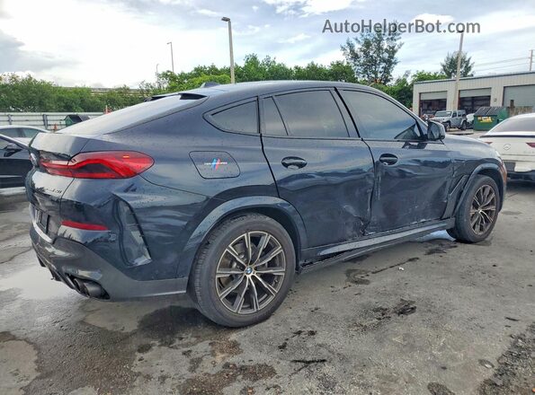 5UX33EX08R9V08764 2024 BMW X6 Blue Задня права чверть