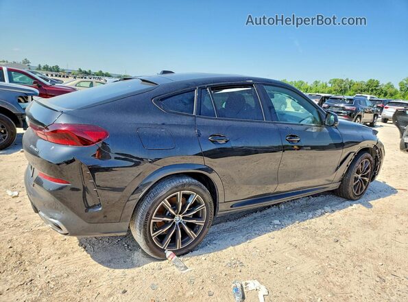 5UX33EX09S9X77510 2025 BMW X6 Black Հետևի աջ