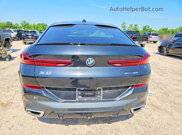 5UX33EX09S9X77510 2025 BMW X6 Black Հետևի տեսք