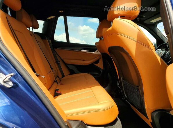 5UX43DP00N9K61037 2022 BMW X3 Blue უკანა სალონის ხედი