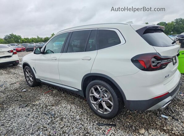 5UX43DP00N9M67880 2022 BMW X3 White Trasero izquierdo