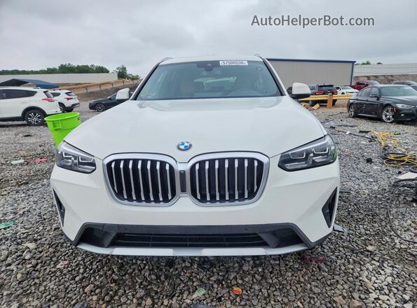 5UX43DP00N9M67880 2022 BMW X3 White Vista frontal