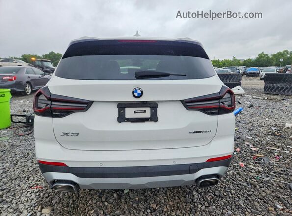 5UX43DP00N9M67880 2022 BMW X3 White Vista trasera