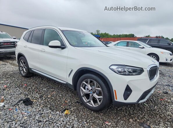 5UX43DP00N9M67880 2022 BMW X3 White Delantero derecho