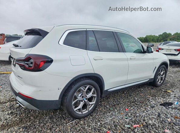 5UX43DP00N9M67880 2022 BMW X3 White Trasero derecho