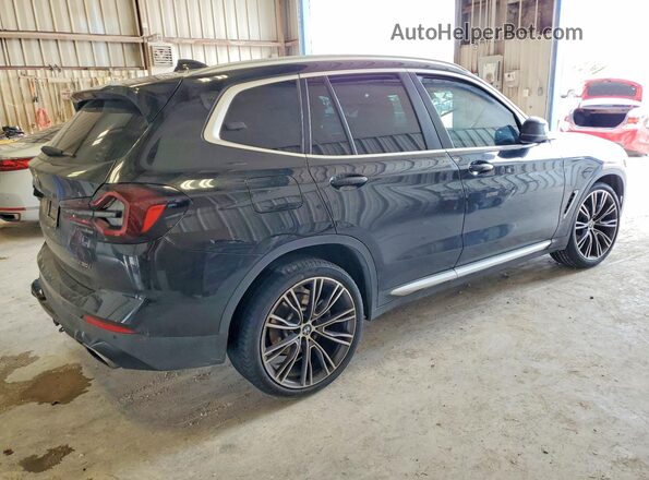 5UX43DP01N9J32367 2022 BMW X3 Black Tył prawy