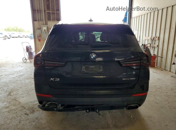 5UX43DP01N9J32367 2022 BMW X3 Black Widok z tyłu