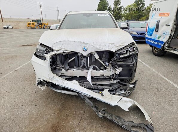 5UX43DP01N9K73942 2022 BMW X3 White წინა ხედი