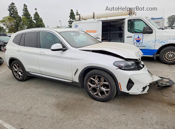 5UX43DP01N9K73942 2022 BMW X3 White წინა მარჯვენა