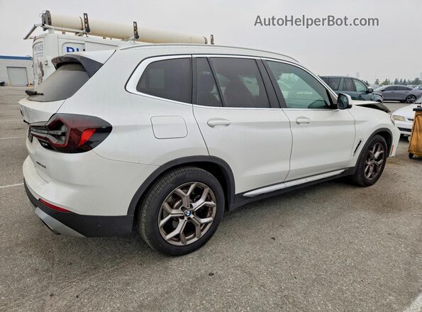5UX43DP01N9K73942 2022 BMW X3 White უკანა მარჯვენა