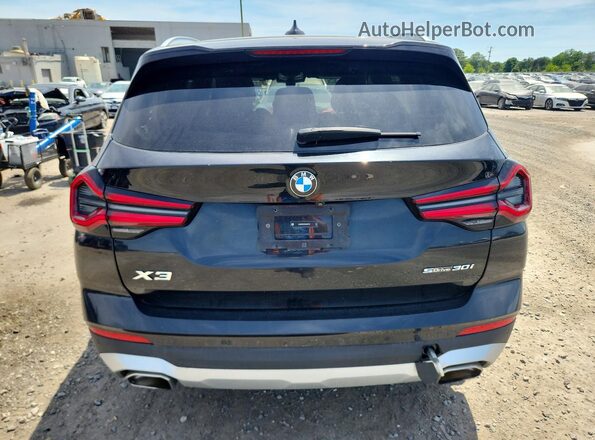 5UX43DP01R9U54710 2024 BMW X3 Black Вид ззаду