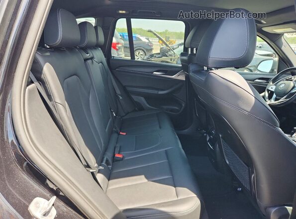 5UX43DP01R9U54710 2024 BMW X3 Black Вид задніх сидінь