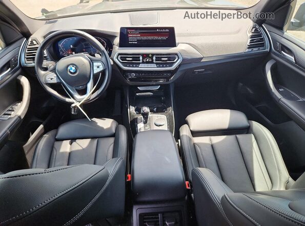 5UX43DP01R9U54710 2024 BMW X3 Black Вид панелі приладів