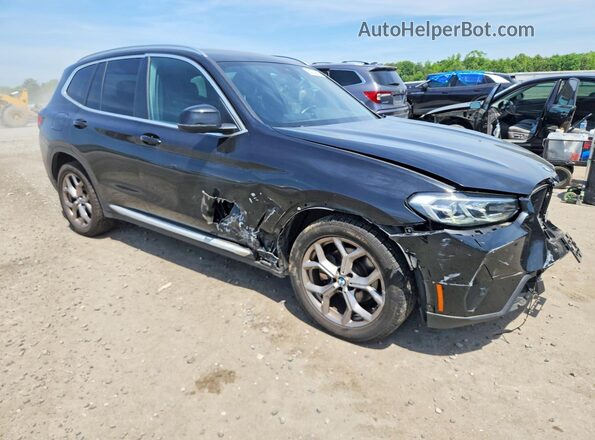 5UX43DP01R9U54710 2024 BMW X3 Black Передня права чверть