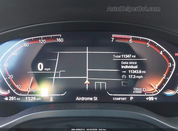 5UX43DP02P9T36601 2023 BMW X3 Gray Vista de los asientos traseros