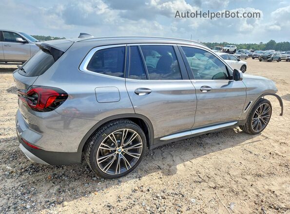 5UX43DP03R9U76384 2024 BMW X3 Silver Հետևի աջ