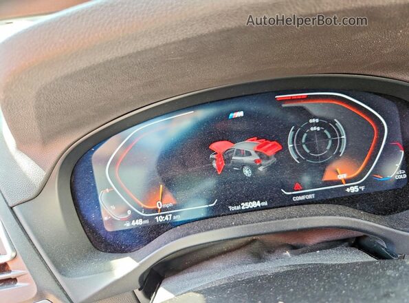 5UX43DP03R9W67206 2024 BMW X3 Gray Вид щитка приладів