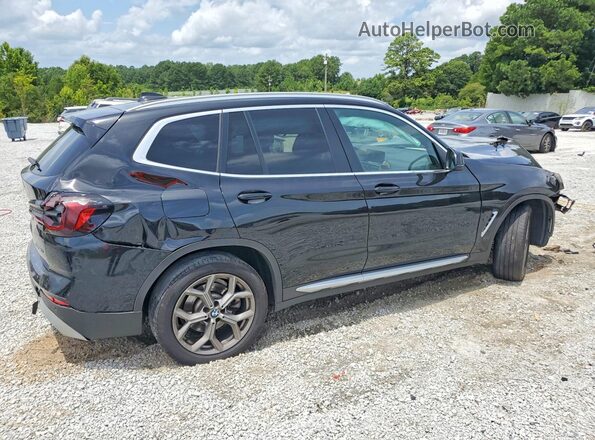 5UX43DP05N9J32288 2022 BMW X3 Black Задня права чверть
