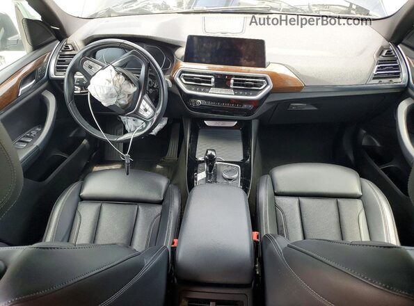 5UX43DP05N9J32288 2022 BMW X3 Black Вид панелі приладів