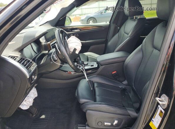 5UX43DP05N9J32288 2022 BMW X3 Black Вид салону спереду