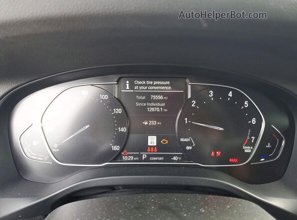5UX43DP05N9J81359 2022 BMW X3 Black Vista del cuadro de instrumentos