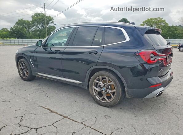 5UX43DP05N9J81359 2022 BMW X3 Black Trasero izquierdo