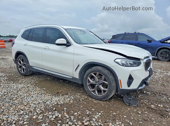 5UX43DP05N9K35419 2022 BMW X3 Белый Передняя правая четверть