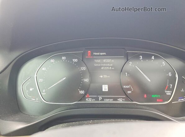 5UX43DP05N9K35419 2022 BMW X3 Белый Вид щитка приборов