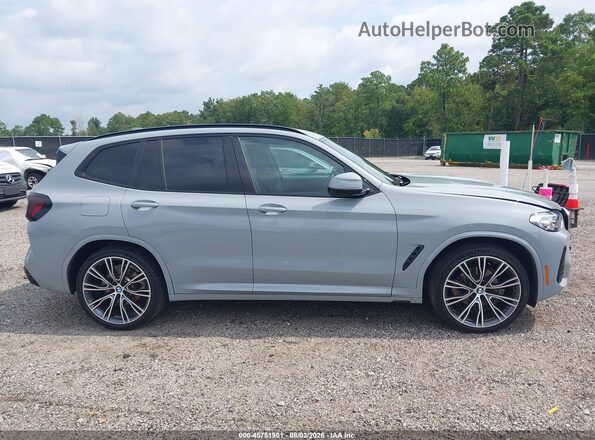 5UX43DP05N9M20036 2022 BMW X3 Gray Widok wnętrza 360 stopni