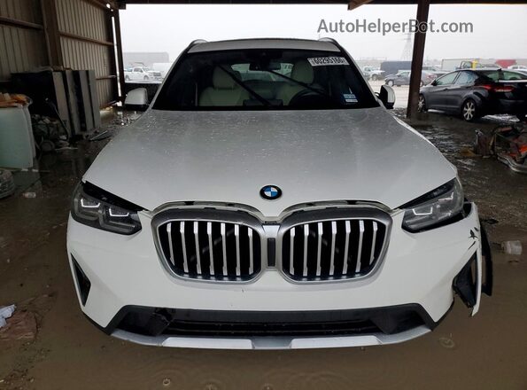 5UX43DP05N9N28737 2022 BMW X3 White Front view