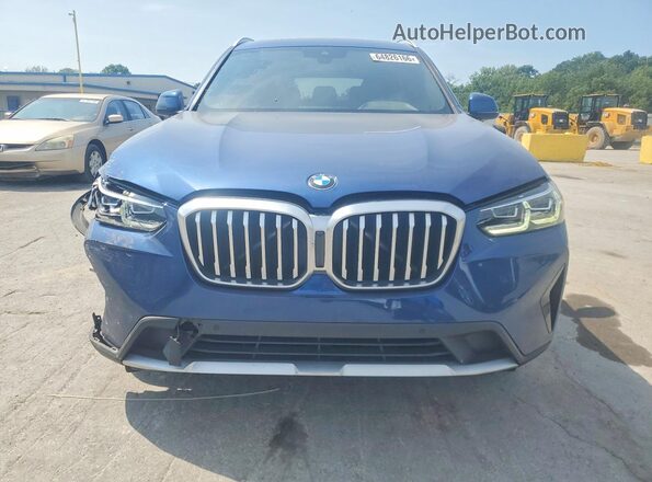 5UX43DP07P9P86387 2023 BMW X3 Blue Widok z przodu
