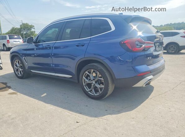 5UX43DP07P9P86387 2023 BMW X3 Blue Tył lewy
