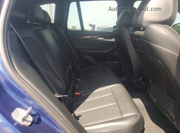 5UX43DP07P9P86387 2023 BMW X3 Blue Widok tylnych siedzeń