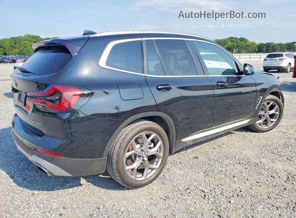 5UX43DP07P9T08258 2023 BMW X3 Черный Задняя правая четверть