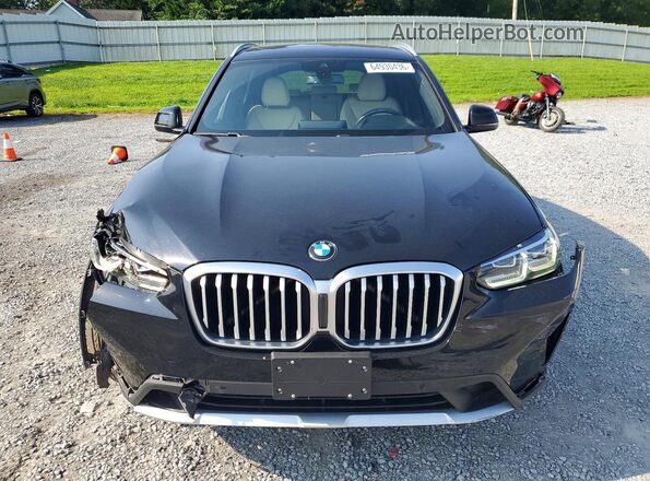 5UX43DP07P9T08258 2023 BMW X3 Черный Вид спереди