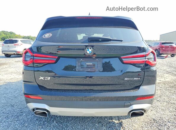 5UX43DP07P9T08258 2023 BMW X3 Черный Вид сзади