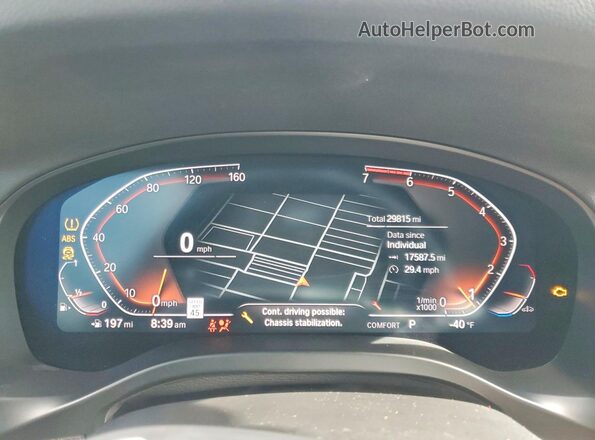 5UX43DP09P9S11451 2023 BMW X3 Black Widok zestawu wskaźników