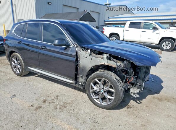 5UX43DP09P9S11451 2023 BMW X3 Black Przód prawy