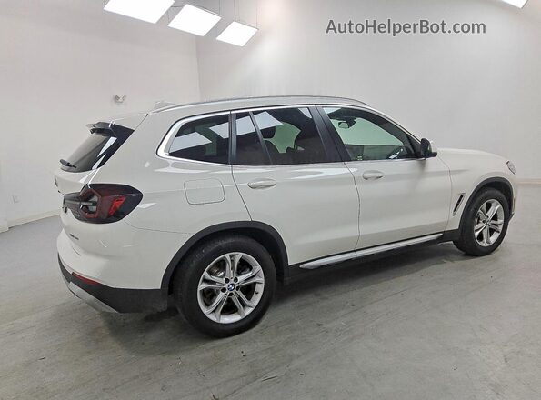 5UX43DP0XN9M68437 2022 BMW X3 White Задня права чверть