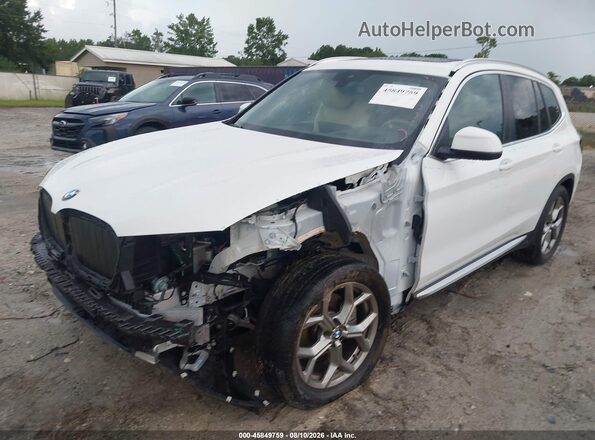 5UX43DP0XR9T66304 2024 BMW X3 White Առջևի ձախ երեք քառորդ տեսարան