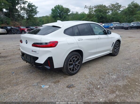 5UX43DT02R9U60585 2024 BMW X4 White Задня права чверть