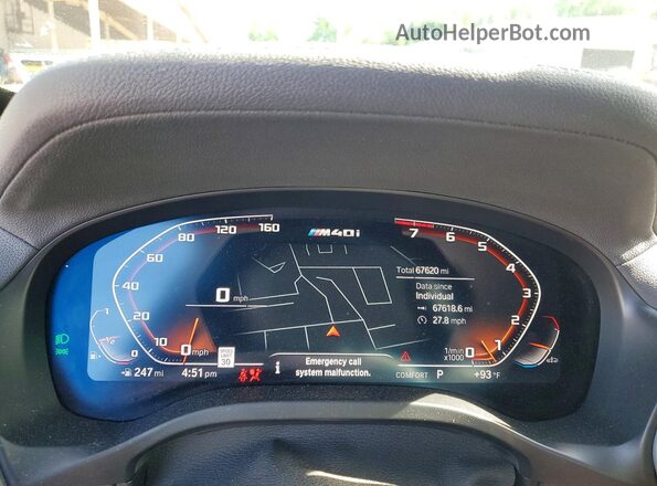 5UX43DT06P9N67068 2023 BMW X4 Gray Սարքավորումների վահանակի տեսք