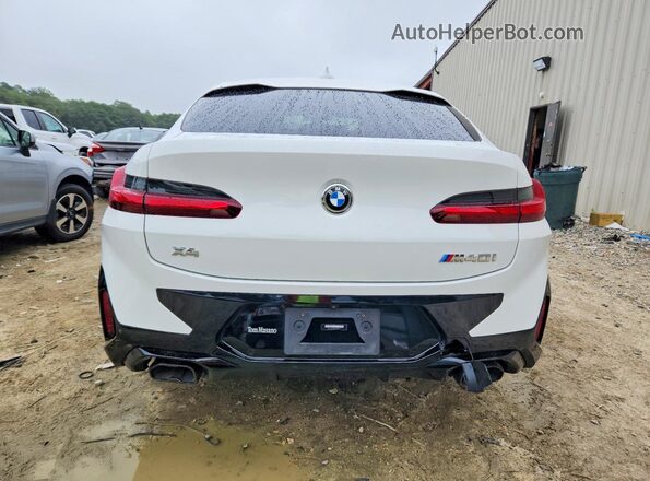 5UX43DT09P9R00976 2023 BMW X4 White Rear view