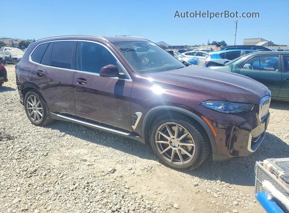 5UX43EU00S9W94251 2025 BMW X5 Бордовый Передняя правая четверть