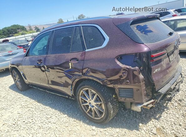 5UX43EU00S9W94251 2025 BMW X5 Бордовый Задняя левая четверть